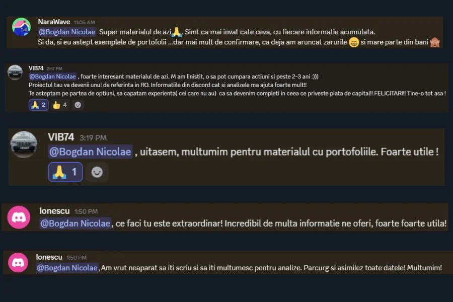 Feedback comunitate