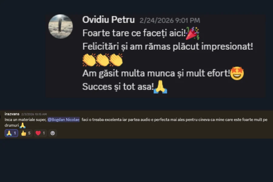 Feedback comunitate